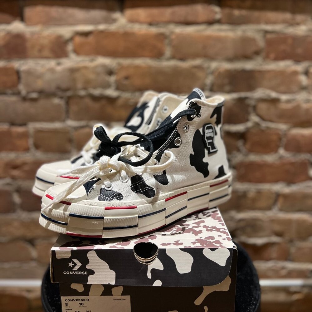 Brain Dead x Converse Chuck 70 “Cow Print” – White/Black/Red – US Men's 8